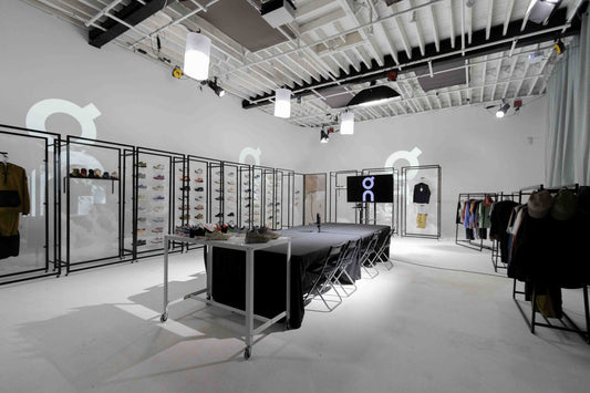 On Running's seasonal showroom at StartWell in downtown Toronto