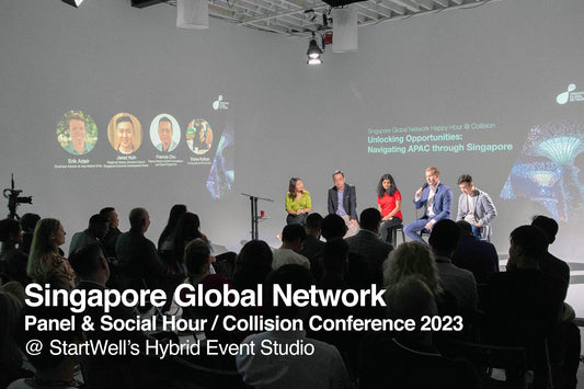 Singapore Global Network hosting at StartWell's Hybrid Event Studio in Toronto during Collision Conference 2023