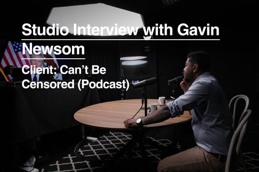 A Breaking News Interview with California Governor Gavin Newsom in studio at StartWell