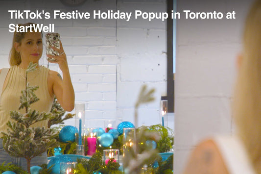 TikTok's Festive Holiday Popup in Toronto at StartWell