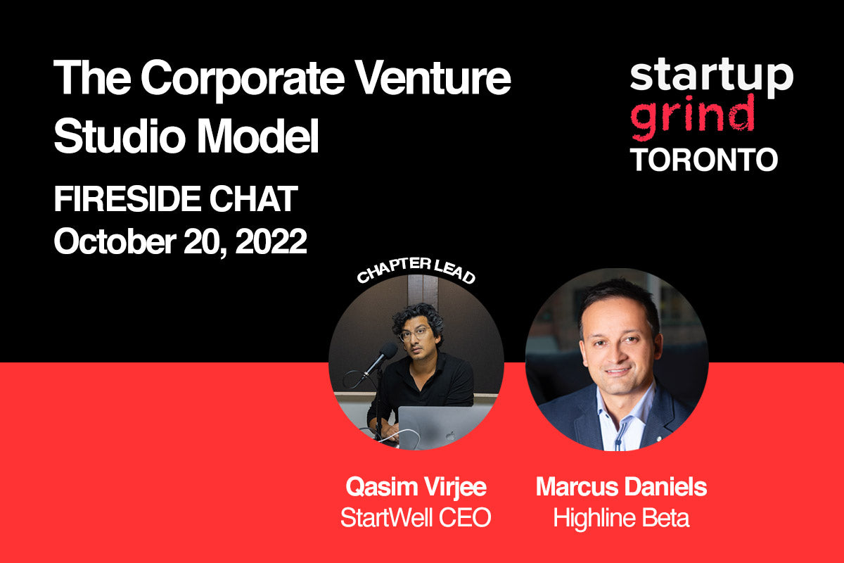 Marcus Daniels from Highline Beta at StartWell for Startup Grind - 10/20/2022